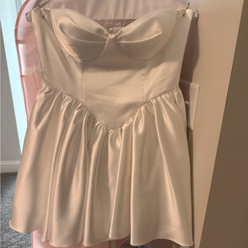 Meshki Hollie structured mini dress